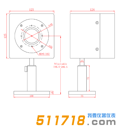 F350-CB-40風(fēng)冷型激光功率計探頭產(chǎn)品規(guī)格.png